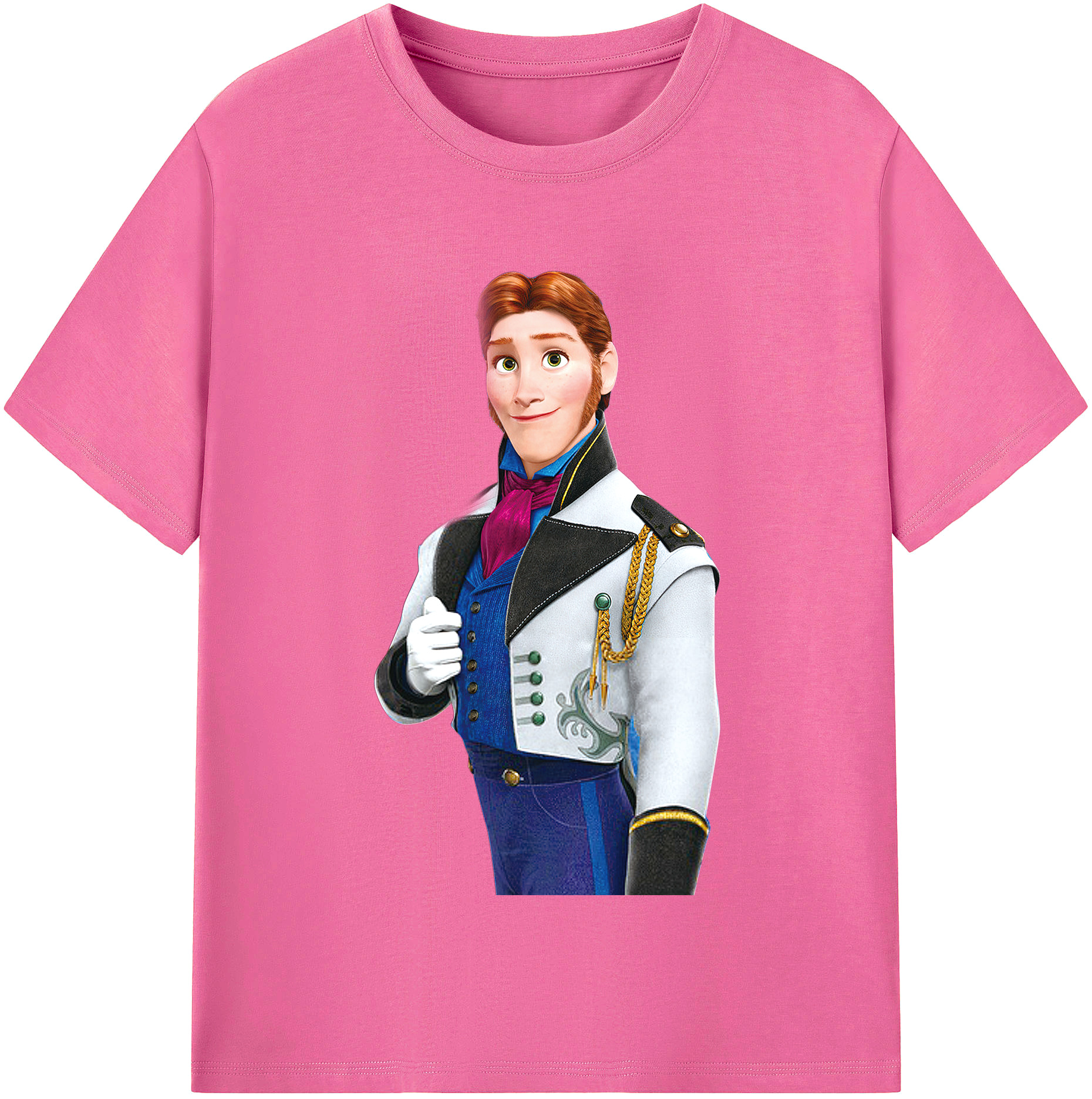 （画像用） アナと雪の女王 アンナ エルサ Frozen Anna Elsa レディースカジュアルプリントTシャツ（綿100％）